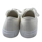 H&M  Men's White Canvas Lace Up Low Top Casual Trainers Sneakers Shoes Size 9 Photo 2