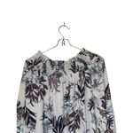 Veronica M  Womens Blouse‎ Off Shoulder Smocked Long Sleeve Cuffed Top Large NWT Photo 10