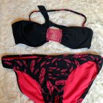 Xhilaration 🌺 3/$20 SALE  Festhers crochet halter bikini S/L Photo 7
