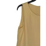 White House | Black Market WHBM Women's Top Tank Lined Tiered Tunic Asymmetrical Sleeveless Yellow Small Photo 3