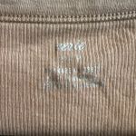 Aerie Beige Ribbed Henley Tank Top, Casual Minimalist Soft Girl Small Photo 2