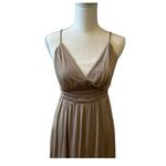 Victoria's Secret VICTORIA’S SECRET | Women’s Long Gold Bodycon Elegant Dress Small Photo 1