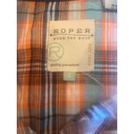 Roper Western Cowgirl Pearl Snap Women Large Rodeo Festival Country Concert Orange Photo 2