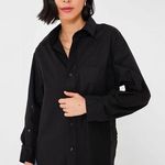 Citizens of Humanity AAve Oversized Black Cuff Shirt Photo 0