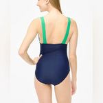 J.Crew  V-Neck Ruched One Piece Swimsuit Photo 2