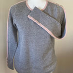 Boden Cotton Wool Thick Crewneck Sweater with Button Cuffs Gray Photo 0