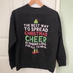 Gildan Elf Christmas Cheer Sweatshirt Sz L Photo 0