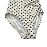 Kate Spade  one shoulder buckle polka dot print one piece swimsuit Photo 4