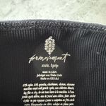 Free People  Black Asymmetrical Crop T-Shirt Photo 1