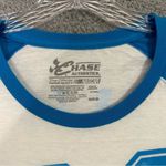 Chase Authentics Tony Stewart Shirt Women M Blue White #14 NASCAR Raglan Tee Photo 2