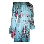 SheIn  Floral Long Sleeve Dress in Light Blue and Pink size 12 Photo 3
