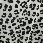 Guess | Grey & Black Leopard Print Long Sleeve Sweater Top Distressed Hem Size L Photo 4