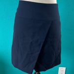 J.Crew Womens Wrap Mini Skirt Navy Back Zip Lined Shorts Career Work Size 00 Photo 0