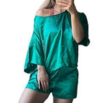 Vintage California Dynasty satin sleep set Green Size XL Photo 0