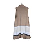 Loft Women's L/XL Color Block Open Front Cardigan Sweater Photo 3