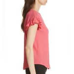 Kate Spade New York Ruffle Sleeve Tee in Peach Sherbet XL Photo 2