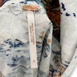 Free People Beach Tropical Midi Dress Women’s Size 0 Neutral Tie Strap Ruffle Photo 13