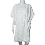 Old Navy Tunic Dress Womens Medium White Flutter Sleeve Square Neck Boho Photo 0