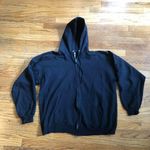 Hanes Black Full Zip Up Hooded Sweatshirt Photo 0
