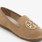 Tory Burch Billy Split Suede Mirror Craquellee Slippers Photo 0