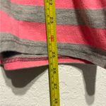 Beverly Hills Polo Club Pink Gray Striped V-Neck Tee Women’s Size L Large Casual Photo 11