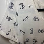 LuLaRoe  White with dog bone print classic t t shirt Photo 2