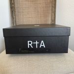 $1090 NEW RtA WOMEN BLACK COMBAT BOOTS SZ 37 / 7 Photo 12