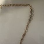 Ann Taylor Chunky Gold Chain Necklace Crystal Embellished Rings Photo 3