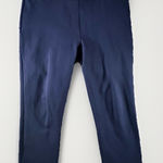 Betabrand Women's Dress Yoga Pants Navy Blue Size L Work Career Stretch capri Photo 0