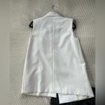 Banana Republic White Sleeveless Blazer Vest Photo 15
