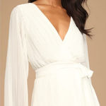 Lulus  Embrace Your Beauty Ivory Pleated Long Sleeve Skort
Romper Photo 0