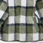 Madewell NEW (Re)sourced Sherpa Popover Tunic Jacket in Plaid, L,NB532 Photo 5