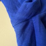 Calvin Klein  Blue Linen Blend Pants Size 14 Coastal Office Trousers Minimalist Photo 5