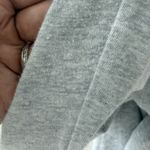 SKIMS  Fold Over Pants Womens Small Gray Heather Jersey Flare Wide Leg Lounge Photo 5