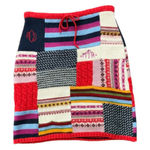 Anthropologie SUPER RARE Bulldog Patchwork Wool Sweater Skirt Size Medium Photo 0