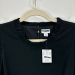 J.Crew  Ruffleneck Suiting Dress Black Office Classic Cocktail Career US 10 NWT Photo 6