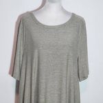 Lou & grey  Green T-Shirt Dress Size Large Heather Green Swing Dress Photo 2