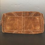 Coach  SMALL Hvy Leather Suede Mia Soho Satchel Barrel Shoulder Bag F10061 Brown Photo 12