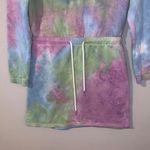Angel Kiss Los Angeles tie-dye long sleeve sweater dress fleece lined Photo 2