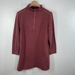 Title Nine  Maroon Tunic Pullover Top Women's‎ XL Half Zip Stretch Long Sleeve Photo 1