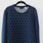 Paul Smith Jeans Quilted Front Pullover Sweatshirt in Indigo Photo 4