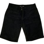 Michael Kors NWOT ~ Ladies Black Corduroy Walking Shorts ~ Size 6 ~ Cotton Blend Photo 0