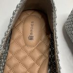 Birdies  The Starling Silver Woven Slip On Vegan Leather Loafers S-002 Sz 12 Photo 2