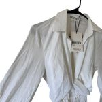 Sovere NEW Alto Wrap And Tie Shirt Dress In Chalk White Size XS Photo 9