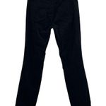 Ann Taylor  Pants Womens 8 Black Velvet Skinny Crop Quiet Luxury Dark Academia Photo 3