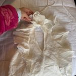 ZARA  High Neck White Ruffle Top Size XS Photo 1