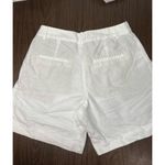 Loft  Petite Bermuda Shorts‎ in Linen Blend White 00P Photo 4