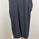 Eileen Fisher  Tunic Dress Womens PL Petite Large Black Short Sleeve Shift Pocket Photo 6