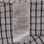 Madewell  Windowpane Plaid Crinkle Polo Crop Top XS New Photo 6
