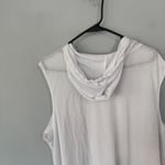 Portocruz White Full Zip Swimsuit Cover Up Hood Women's Plus Size 3X Sleeveless Photo 9